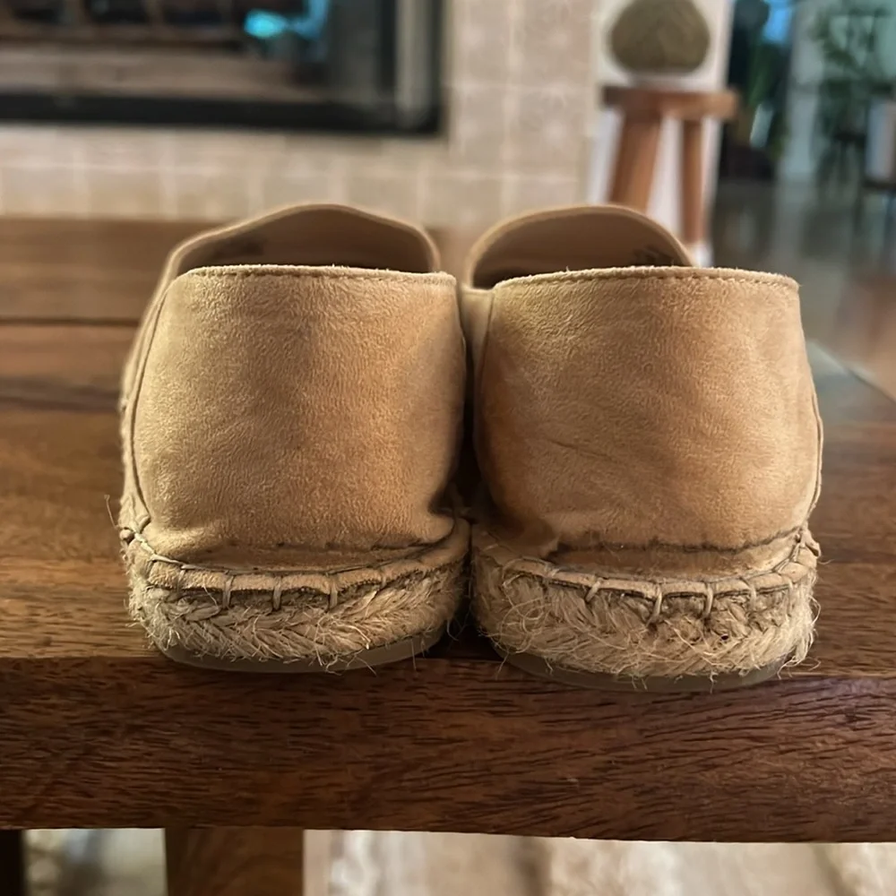 Zara Espadrilles Size 40 (US 9) Black and Tan Suede